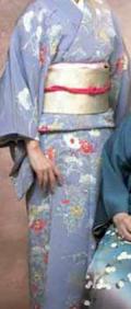 グレーの縮緬訪問着