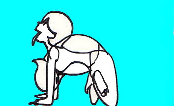 ネコライオンのポーズ（ヨガポーズ）