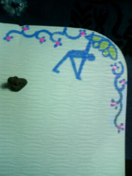 ヨガマットイラスト☆トリコーナアサナ