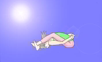 亀のポーズ・スプタクルマアサナ