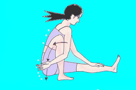 簡易版のマリーチアサナ