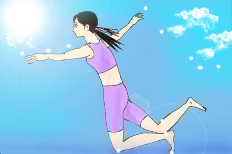 ひかり☆飛行のポーズ