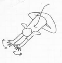 安楽坐から正面前屈