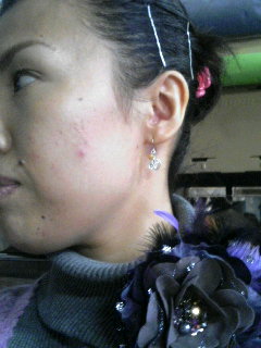 実際につけているところ