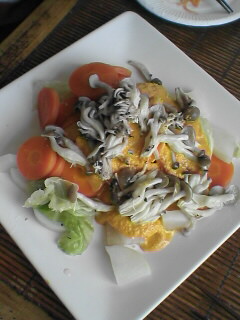 蒸し野菜の人参ドレッシング