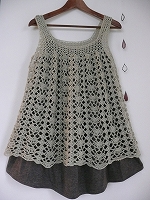 レース編みチュニック