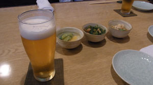 ビールはやっぱりエビス！　すぎのこ亭にて
