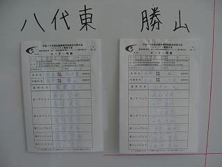 八代東　ＶＳ　勝山