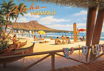 Aloha Hawaii Artwork by Kerne Erickson