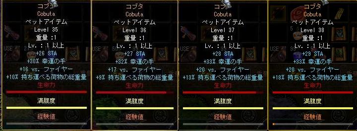 コブタ３５～３８LV