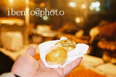 112屋台のたこ焼き器でドーナッツ