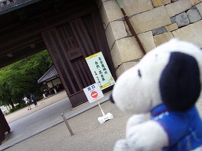 名古屋城の入り口じゃなくて、出口ですよスヌ