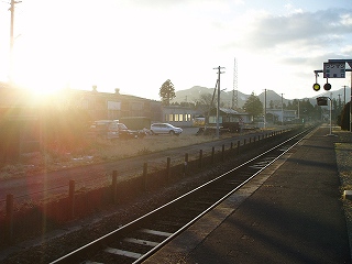 川渡駅ホーム