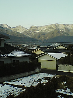 実家からの風景…ゆき！！