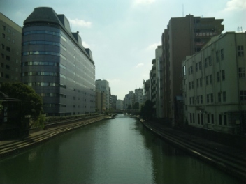 7霊岸橋の上から