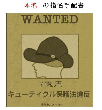 ｷｭｰﾃｨｸﾙ保護法違反-本名.JPG