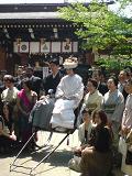 櫛田神社結婚式20090523人力車２