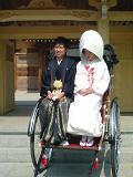 警固神社結婚式20090509人力車