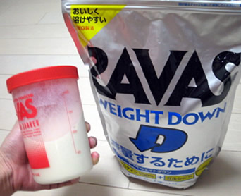 明治製菓【プロテインシェーカー付き】SAVAS（ザバス）　プロテインウエイトダウン　1.2kg