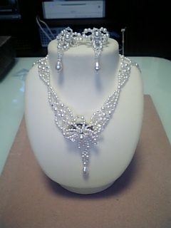 ウェディングネックレス＆ピアス