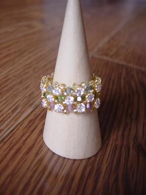 ジルコニア市松模様リング