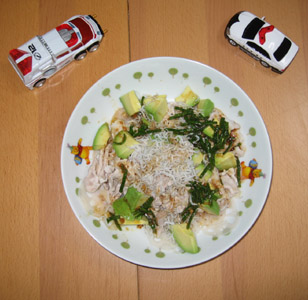 アボカドとレンコンの冷シャブサラダ