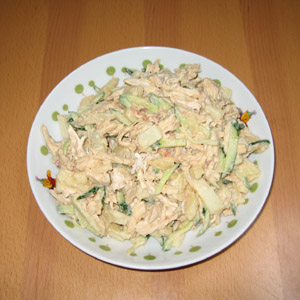 とり肉のたたき梅マヨ