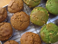 エスプレッソマフィンと抹茶マフィン