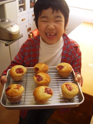 いちごジャムマフィン