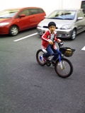 自転車乗れるようになったよ！