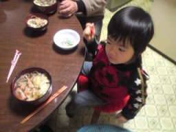 チビ太郎くん＠年越し蕎麦