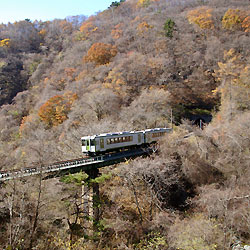 小海線　川俣橋梁を行くキハ110