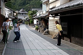 高橋真麻の撮影風景