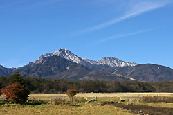 キープファームからのぞむ八ヶ岳