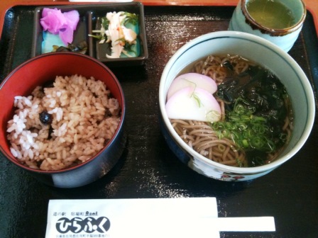 2010/4/24黒豆ご飯定食