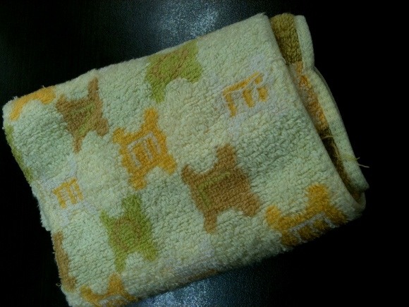 2011/9/19果報者タオルハンカチ