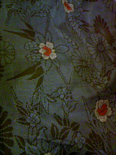 2008/2/2水仙と菊の大島紬