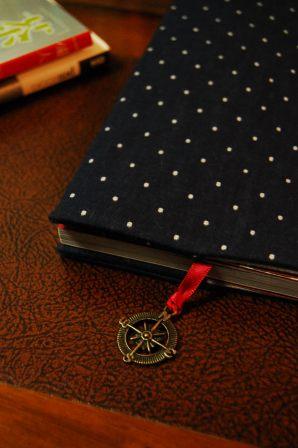 紺ドットBC本にセット