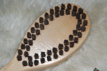 毛玉取りブラシ　ハード面　猪毛