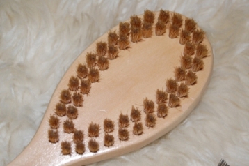 毛玉取りブラシ　ソフト面　豚毛