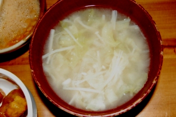 手作りお味噌のお味噌汁