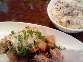 鶏竜田揚げ＆八穀米.jpg