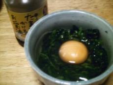 モロヘイヤ卵＆専用醤油
