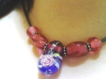 トンボ玉ネックレス♪.jpg