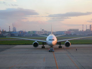 飛行機正面