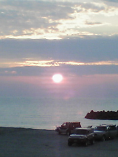 湯野浜　夕日