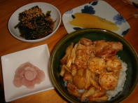 と～ちゃんランチは焼き鳥丼