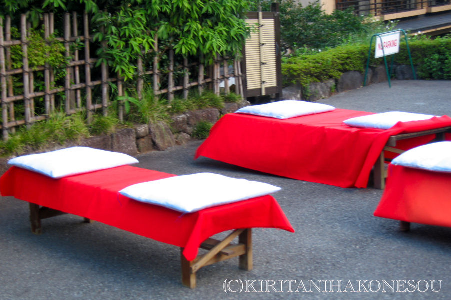 8月の桐谷箱根荘･大文字焼き準備