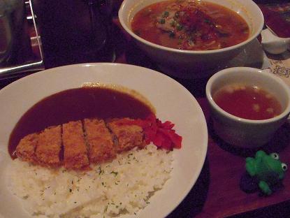 辛味噌ラーメンとカツカレーライス大盛り