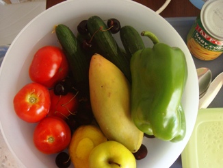 スークで買ってきた野菜たち